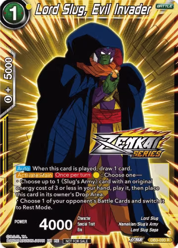 Lord Slug, Evil Invader (Event Pack 12) (DB3-093), Tournament Promotion Cards — DB Super card price