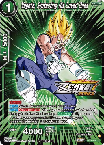 Vegeta, Protecting His Loved Ones (Event Pack 12) (DB3-059), Tournament Promotion Cards — DB Super card price