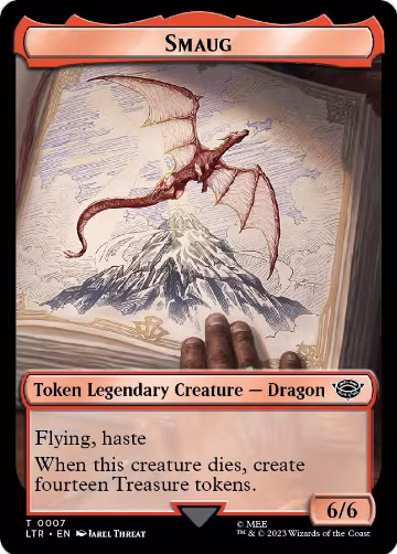 Smaug // Food (0011) Double-Sided Token (7 // 11), Universes Beyond: The Lord of the Rings: Tales of Middle-earth — Magic card price