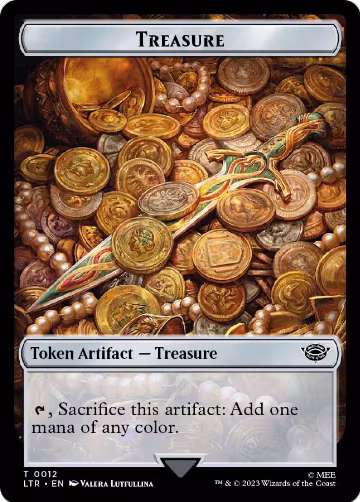 Treasure // Food (0011) Double-Sided Token (12 // 11), Universes Beyond: The Lord of the Rings: Tales of Middle-earth — Magic card price
