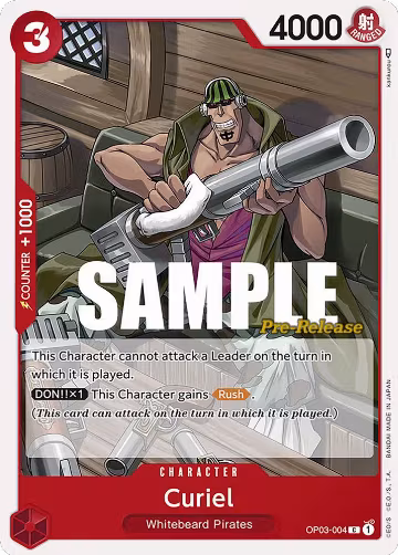 Curiel (OP03-004), Pillars of Strength Pre-Release Cards — One Piece card price