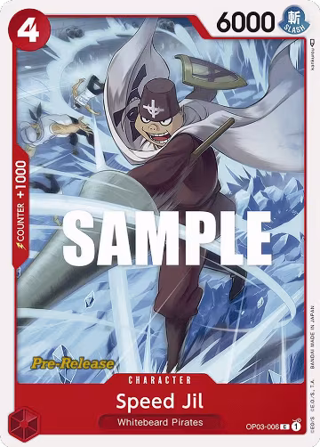 Speed Jil (OP03-006), Pillars of Strength Pre-Release Cards — One Piece card price