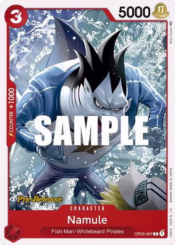 Namule (OP03-007), Pillars of Strength Pre-Release Cards — One Piece card price