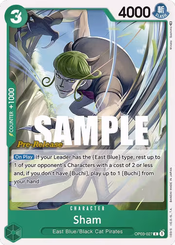 Sham (OP03-027), Pillars of Strength Pre-Release Cards — One Piece card price
