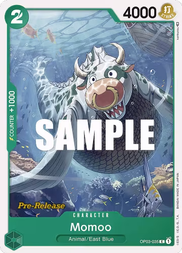 Momoo (OP03-035), Pillars of Strength Pre-Release Cards — One Piece card price
