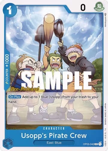 Usopp's Pirate Crew (OP03-042), Pillars of Strength Pre-Release Cards — One Piece card price