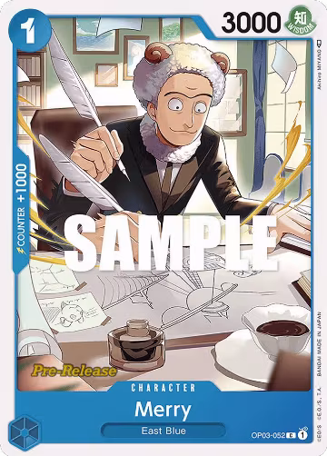 Merry (OP03-052), Pillars of Strength Pre-Release Cards — One Piece card price