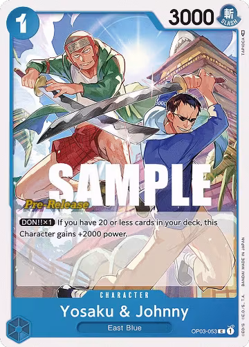 Yosaku & Johnny (OP03-053), Pillars of Strength Pre-Release Cards — One Piece card price