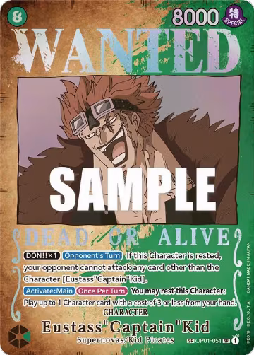 Eustass"Captain"Kid (Wanted Poster) (OP01-051), Pillars of Strength — One Piece card price