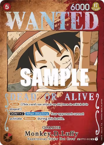Monkey.D.Luffy (Wanted Poster) (ST01-012) — card price