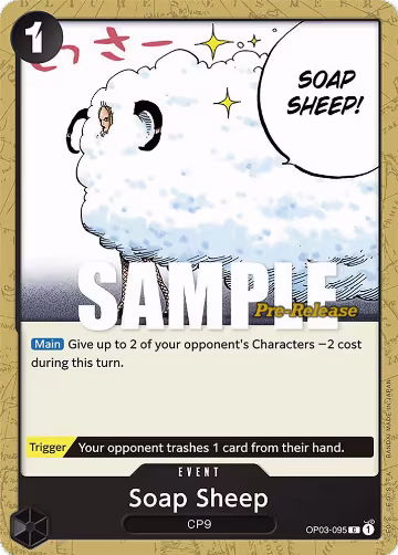 Soap Sheep (OP03-095), Pillars of Strength Pre-Release Cards — One Piece card price