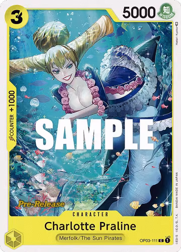 Charlotte Praline (OP03-111), Pillars of Strength Pre-Release Cards — One Piece card price