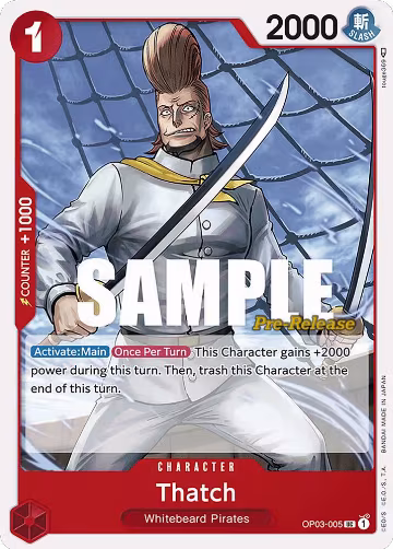 Thatch (OP03-005), Pillars of Strength Pre-Release Cards — One Piece card price