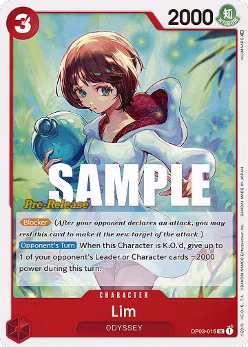 Lim (OP03-015), Pillars of Strength Pre-Release Cards — One Piece card price