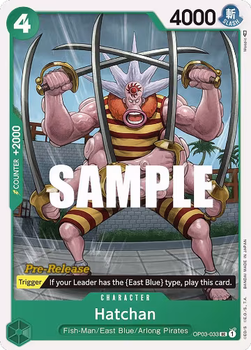 Hatchan (OP03-033), Pillars of Strength Pre-Release Cards — One Piece card price