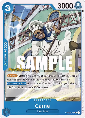 Carne (OP03-045), Pillars of Strength Pre-Release Cards — One Piece card price