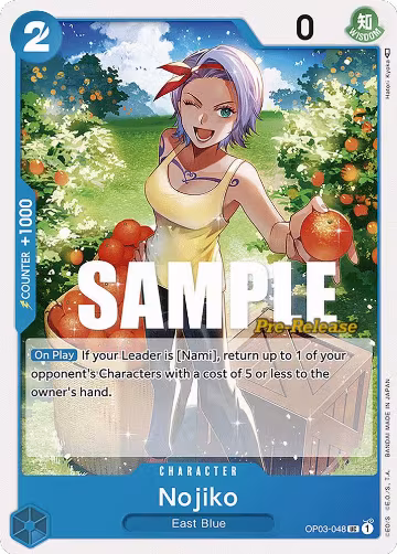 Nojiko (OP03-048), Pillars of Strength Pre-Release Cards — One Piece card price