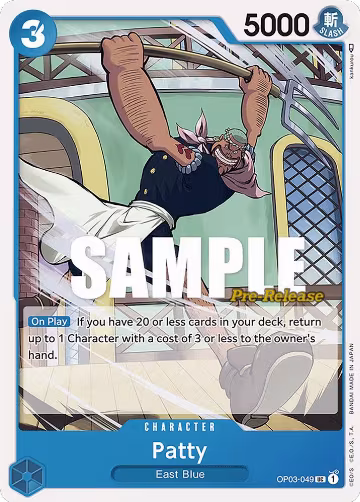 Patty (OP03-049), Pillars of Strength Pre-Release Cards — One Piece card price