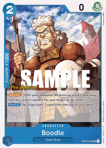 Boodle (OP03-050), Pillars of Strength Pre-Release Cards — One Piece card price