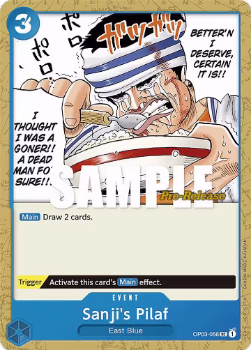 Sanji's Pilaf (OP03-056), Pillars of Strength Pre-Release Cards — One Piece card price