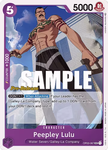 Peepley Lulu (OP03-067), Pillars of Strength Pre-Release Cards — One Piece card price