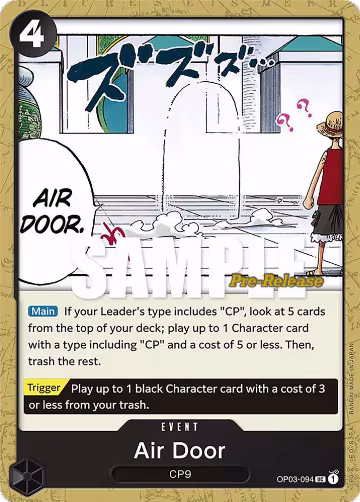 Air Door (OP03-094), Pillars of Strength Pre-Release Cards — One Piece card price