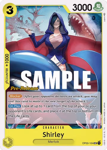 Shirley (OP03-104), Pillars of Strength Pre-Release Cards — One Piece card price