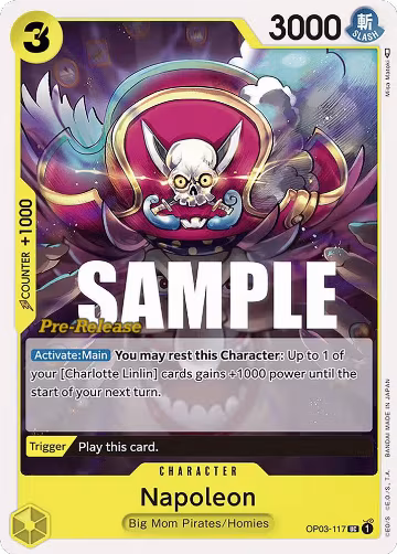 Napoleon (OP03-117), Pillars of Strength Pre-Release Cards — One Piece card price