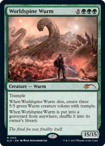 Worldspine Wurm (1305), Secret Lair Drop Series — Magic card price