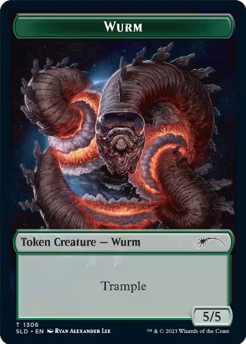Wurm Token (1306), Secret Lair Drop Series — Magic card price