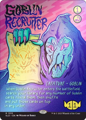 Goblin Recruiter (Rainbow Foil) (1313), Secret Lair Drop Series — Magic card price
