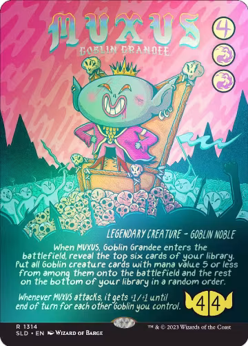 Muxus, Goblin Grandee (Rainbow Foil) (1314), Secret Lair Drop Series — Magic card price