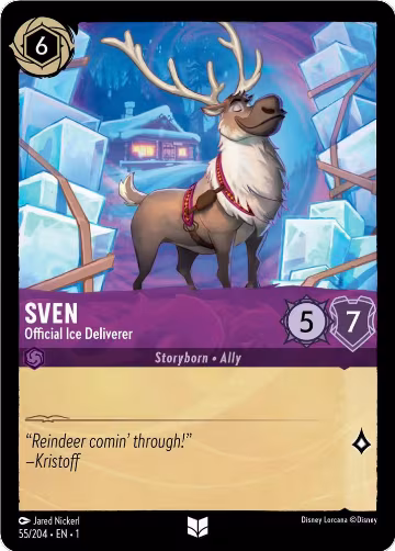 Sven - Official Ice Deliverer (55/204), The First Chapter — Lorcana card price