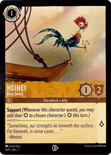 Heihei - Boat Snack (9), Disney Lorcana Promo Cards — Lorcana card price