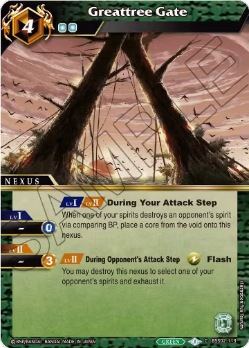 Greattree Gate (BSS02-113), False Gods — Battle Spirits card price