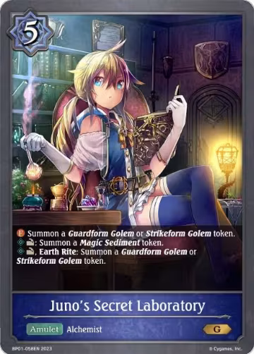 Juno's Secret Laboratory (BP01-058EN), Advent of Genesis — Shadowverse card price