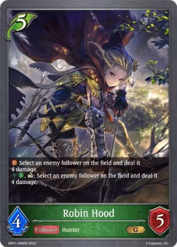 Robin Hood (BP01-006EN), Advent of Genesis — Shadowverse card price
