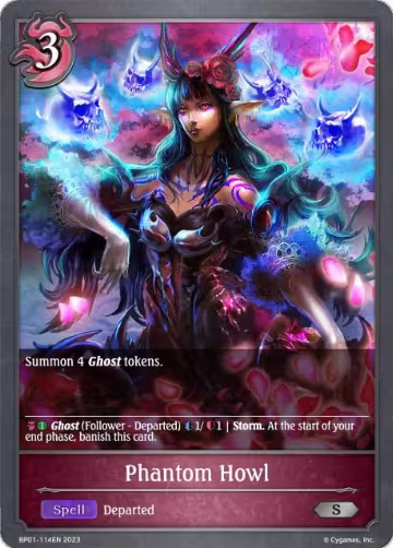 Phantom Howl (BP01-114EN), Advent of Genesis — Shadowverse card price