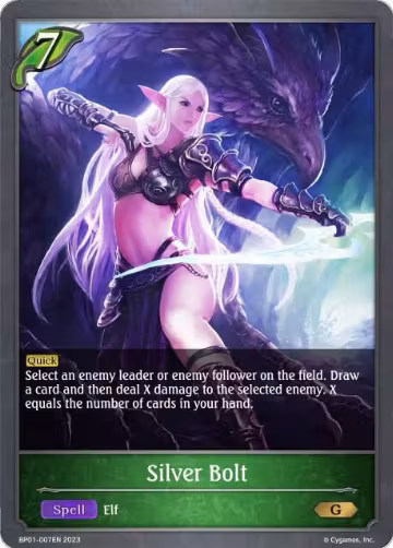 Silver Bolt (BP01-007EN), Advent of Genesis — Shadowverse card price
