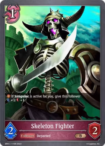 Skeleton Fighter (BP01-117EN), Advent of Genesis — Shadowverse card price