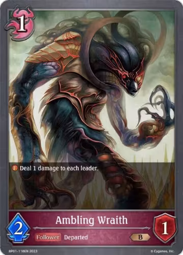 Ambling Wraith (BP01-118EN), Advent of Genesis — Shadowverse card price