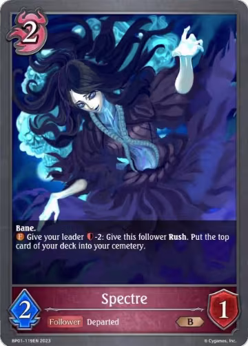 Spectre (BP01-119EN), Advent of Genesis — Shadowverse card price