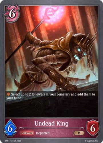 Undead King (BP01-124EN), Advent of Genesis — Shadowverse card price