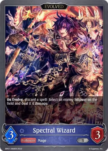 Spectral Wizard (Evolved) (BP01-060EN), Advent of Genesis — Shadowverse card price