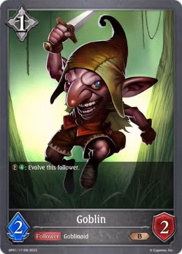 Goblin (BP01-171EN), Advent of Genesis — Shadowverse card price
