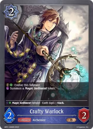 Crafty Warlock (BP01-068EN), Advent of Genesis — Shadowverse card price