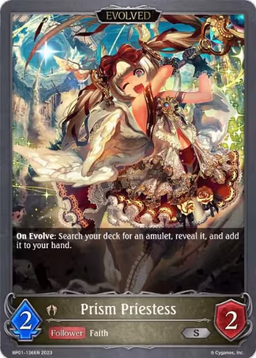Prism Priestess (Evolved) (BP01-136EN), Advent of Genesis — Shadowverse card price