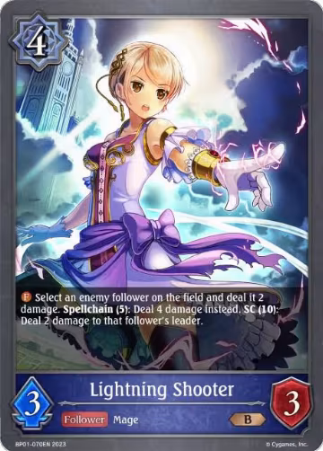 Lightning Shooter (BP01-070EN), Advent of Genesis — Shadowverse card price