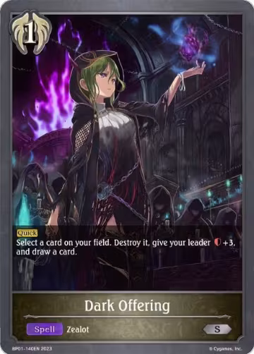 Dark Offering (BP01-140EN), Advent of Genesis — Shadowverse card price