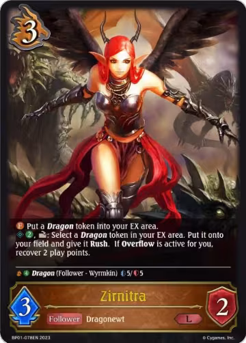 Zirnitra (BP01-078EN), Advent of Genesis — Shadowverse card price